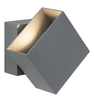 Oprawa elewacyjna Cybo LED 2x3W 230V IP65 kwadratowy 100x100mm Szary Aluminium (PL18002) - Paulmann