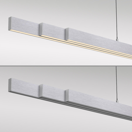 Rozsuwana i regulowana lampa wisząca ADRIANA COMFORT LIFT SREBRNY (2598-95) - Paul Neuhaus