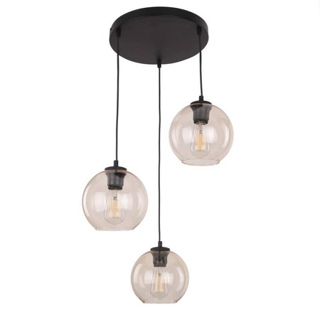 Lampa wisząca CUBUS BURSZTYN 3 PŁ KOŁO (4601) - TK Lighting