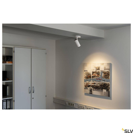 NUMINOS® SPOT PHASE M, wewnętrzna oprawa sufitowa natynkowa LED, biała/czarna 3000 K 36° (1004207) - SLV