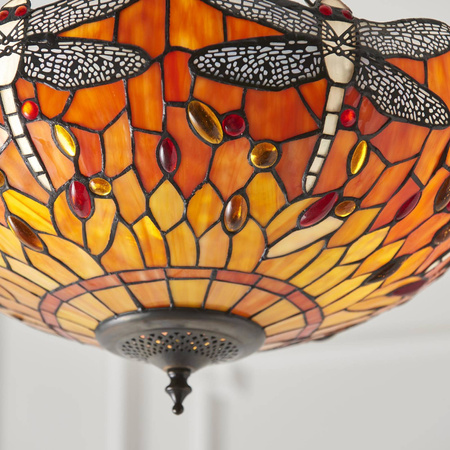 Lampa Wisząca Dragonfly flame (64076) Tiffany