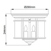 Plafon Gentry (HK-GENTRY-F-PB) - Elstead Lighting