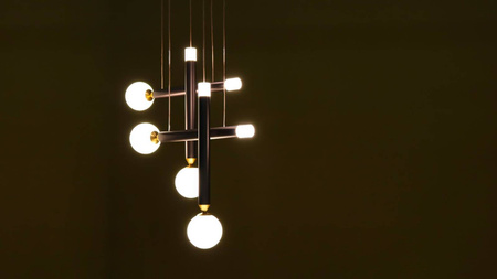 Lampa Wisząca SEVENTY 1 Kol. Brąz Utleniony (0080.30.BRL) - Vivida