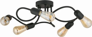 Lampa sufitowa WAVE czarna 5 PŁ (4408) - TK Lighting