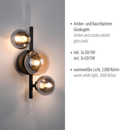 LAMPA WISZĄCA POPSICLE SMOKY/BURSZTYN (9583-18) - Paul Neuhaus