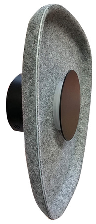 SCONCE LED LIGHT 5W 3000K ACOUSTIC GREY-BLACK (23175 Zambelis) - Zambelis