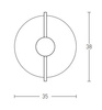 SCONCE LED 13W 3000K BLACK WHITE (1910 Zambelis) - Zambelis