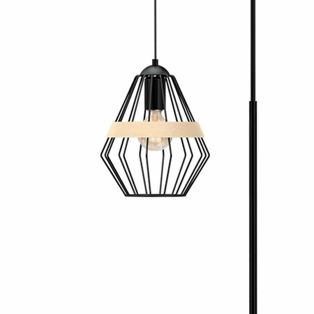 Lampa stojąca CLIFF BLACK 1xE27 (MLP5528) - Milagro