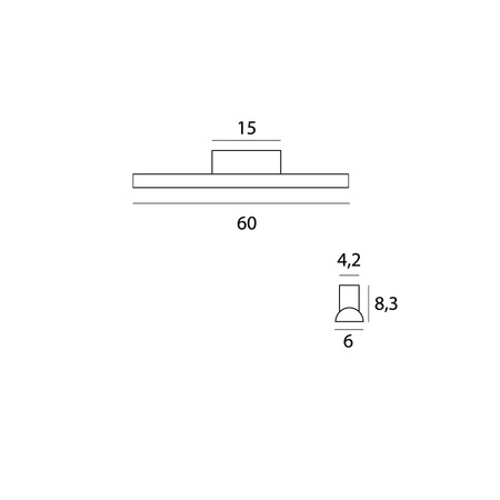 Kinkiet TAMPA IP44 60 cm (C0241) - MAXLIGHT