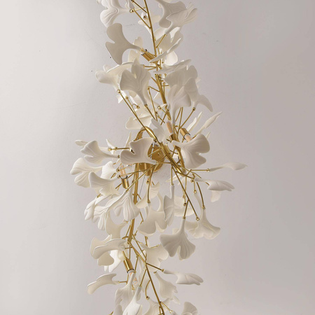 Lampa wisząca BOTANIKA WAVE złoto biała 125 cm (XY080P-120) - Step into Design