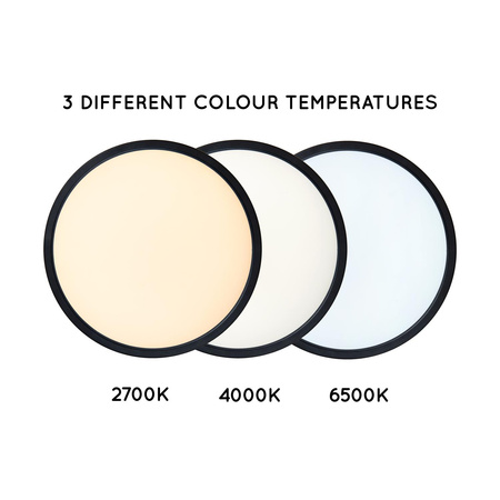 Ściemnialny plafon na pilota CASTOR IP44 (07120/22/30) - Lucide