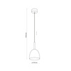 Lampa wisząca NORD WHITE 1 PŁ (4868) - TK Lighting