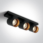 ELATOS 3 lampa sufitowa czarny (65305N/B) - One Light