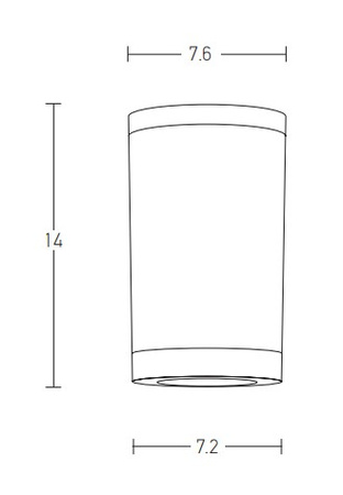 OUTDOOR CELING LIGHT 1XGU10 ABS WHITE (E308 Zambelis) - Zambelis