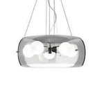 Lampa wisząca Audi kol. przydymione szkło (103983) Ideal Lux - żyrandol