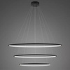 Lampa wisząca Ledowe Okręgi No.3 100cm 4k czarna (LA075/P_100_in_4k_black) - ALTAVOLA DESIGN