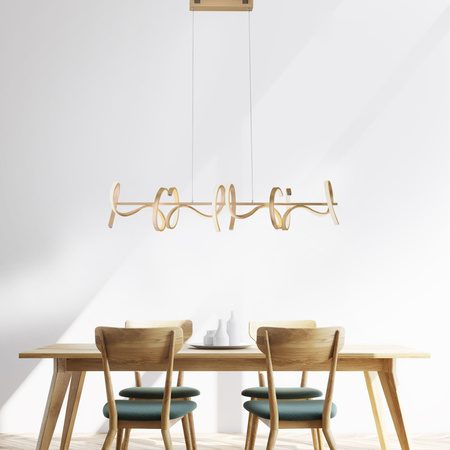 CURLS LAMPA WISZĄCA MATOWY MOSIĄDZ (19033-60) - Paul Neuhaus