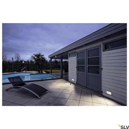 BRICK, lampa ścienna wpuszczana outdoor, LED, 3000K, stal nierdzewna, IP67, 230V, 950lm 10W (233650) - SLV