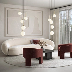 Lampa wisząca Basic form 5 biało złota (MOD321PL-05G) - Maytoni