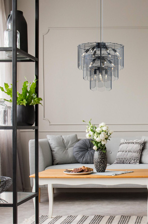Lampa wisząca NIRA czarna (MD3523-14L-EBCN) - Zuma Line