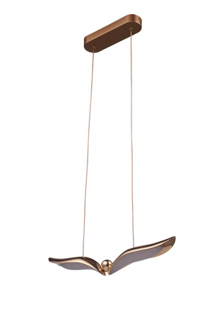 Designerska lampa wisząca GUFO 1 LED różowe złoto 36 cm (ST-DL8504) - Step into Design