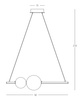 PENDANT LED LIGHT 11W 3000K ALUMINUM-OPAL GLASS (22108 Zambelis) - Zambelis