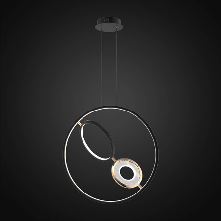 Ledowa lampa wisząca  Seppia No.1  Altavola Design  (LA115/X_62_1+2_3k_black_gold) - ALTAVOLA DESIGN