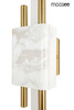 MOOSEE lampa ścienna EVANS biała / złota (MSE010100282) - Moosee