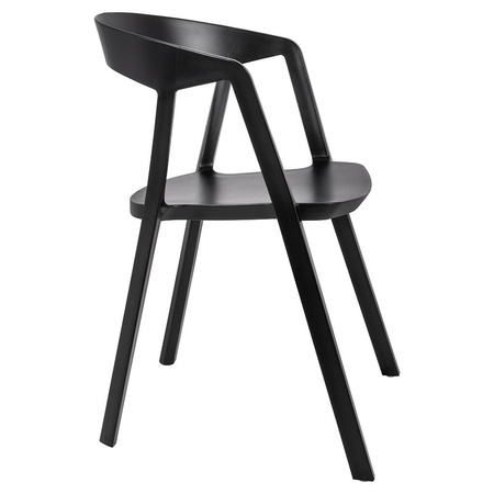 Krzesło VIBIA czarne - polipropylen (210-APP.BLACK) - King Home