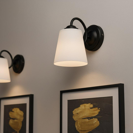 Kinkiet Pafos Black 1xE27 (ML2256) - Milagro