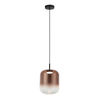 PENDANT LED LIGHT 12W 3000K BLACK-COPPER GLASS (23216 Zambelis) - Zambelis