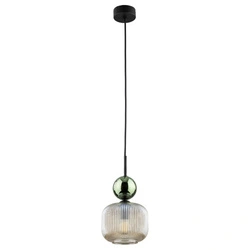 SOPHIA GREEN COGNAC LAMPA WISZĄCA 1XE14 (11144) - TK Lighting