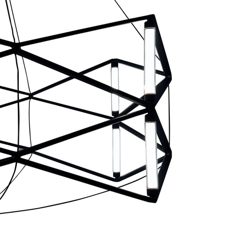 Geometryczna czarna lampa wisząca SPACE 60 cm (ST-9858 P/S black) - Step into Design