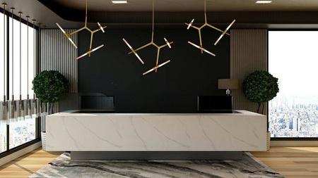 Lampa wisząca CANDELABR 6 złota (XCP8053-6.GOLD) - King Home