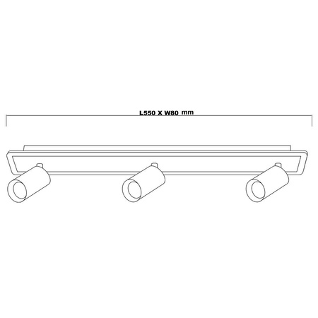 Spot Parma 3 3xGU10 + LED CCT biały (LP-0612/3WS WH) - Light Prestige