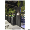 QUADRASS, lampa ścienna natynkowa indoor, E27, kolor czarny (1003430) - SLV