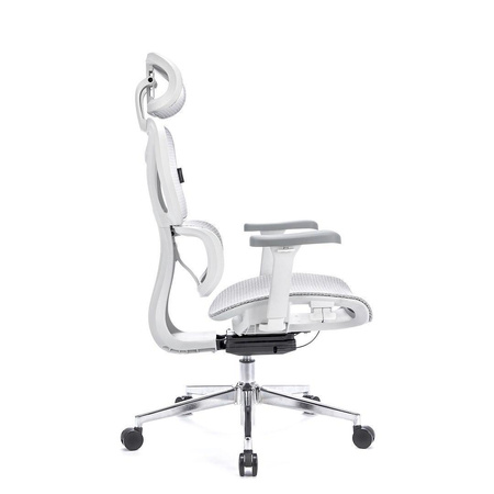 Ergonomiczny,regulowany fotel gamingowy Control Pro Biały (LV0657) - LVN SYSTEM