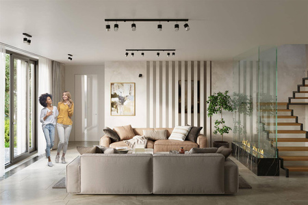 Kinkiet NERO czarny/chrom (SL.1064) - Sollux