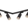 Zestaw Oprawa Pipe Ring Track Czarny 6xGU10 2m (ML2085) - Milagro