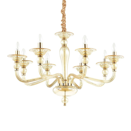 Lampa wisząca Danieli kol. bursztynowy (159973) Ideal Lux - żyrandol
