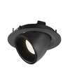 NUMINOS® GIMBLE M, oprawa sufitowa wpuszczana czarna 4000 K 55° (1005963) - SLV