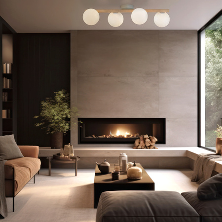 Lampa sufitowa ESTERA WOOD 4 PŁ (5769) - TK Lighting