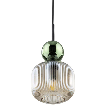 SOPHIA GREEN COGNAC LAMPA WISZĄCA 1XE14 (11144) - TK Lighting