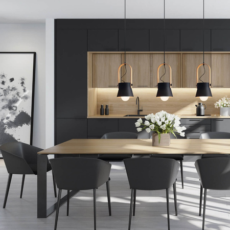 PENDANT 1L BLACK-WOOD (18192 Zambelis) - Zambelis
