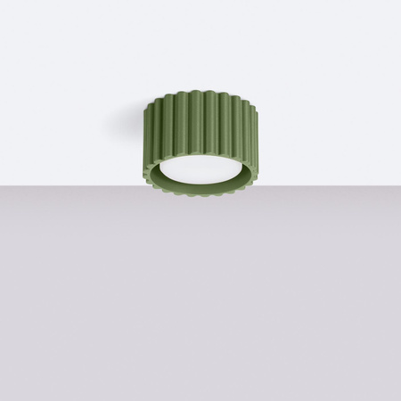 Plafon AURA 1 zielony oliwkowy Gx53 (SL.1797) - Sollux Lighting