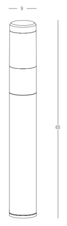 OUTDOOR BOLLARD LIGHT 10W GRAPHITE (E277 Zambelis) - Zambelis