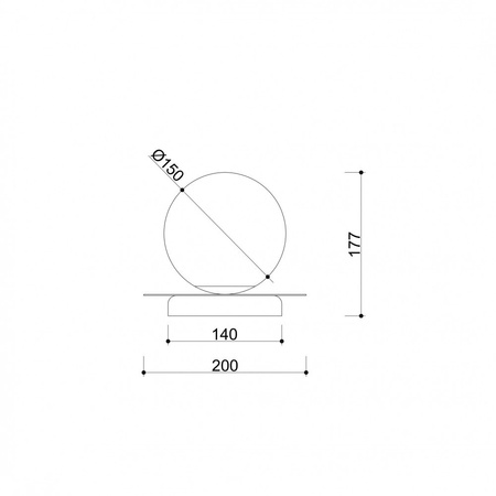BORRA ST biała lampa stołowa (B1A111P1) - Ummo