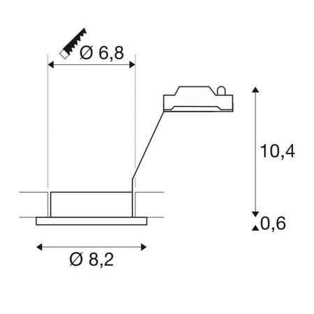 Q-LINE 1m 3000K wisząca 30°, biała (1000926) - SLV - żyrandol