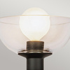 Kinkiet Sylvia - 1 źródło światła - Matowa czerń (ALM-SYLVIA-1WB-BK-CL) - Elstead Lighting