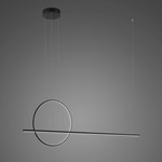Lampa wisząca Linea No.2 120 40cm czarna 4k (LA087/PX120_40_4k_39W_black) - ALTAVOLA DESIGN